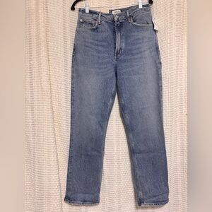AGOLDE high rise stove pipe jeans